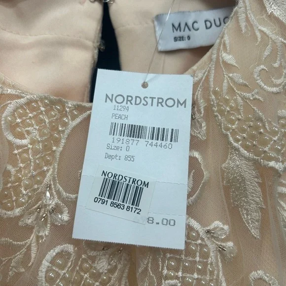 Mac Duggal 11294 NWT HALTER NECK FLOWY PETAL A LINE MINI DRESS - Picture 6 of 7